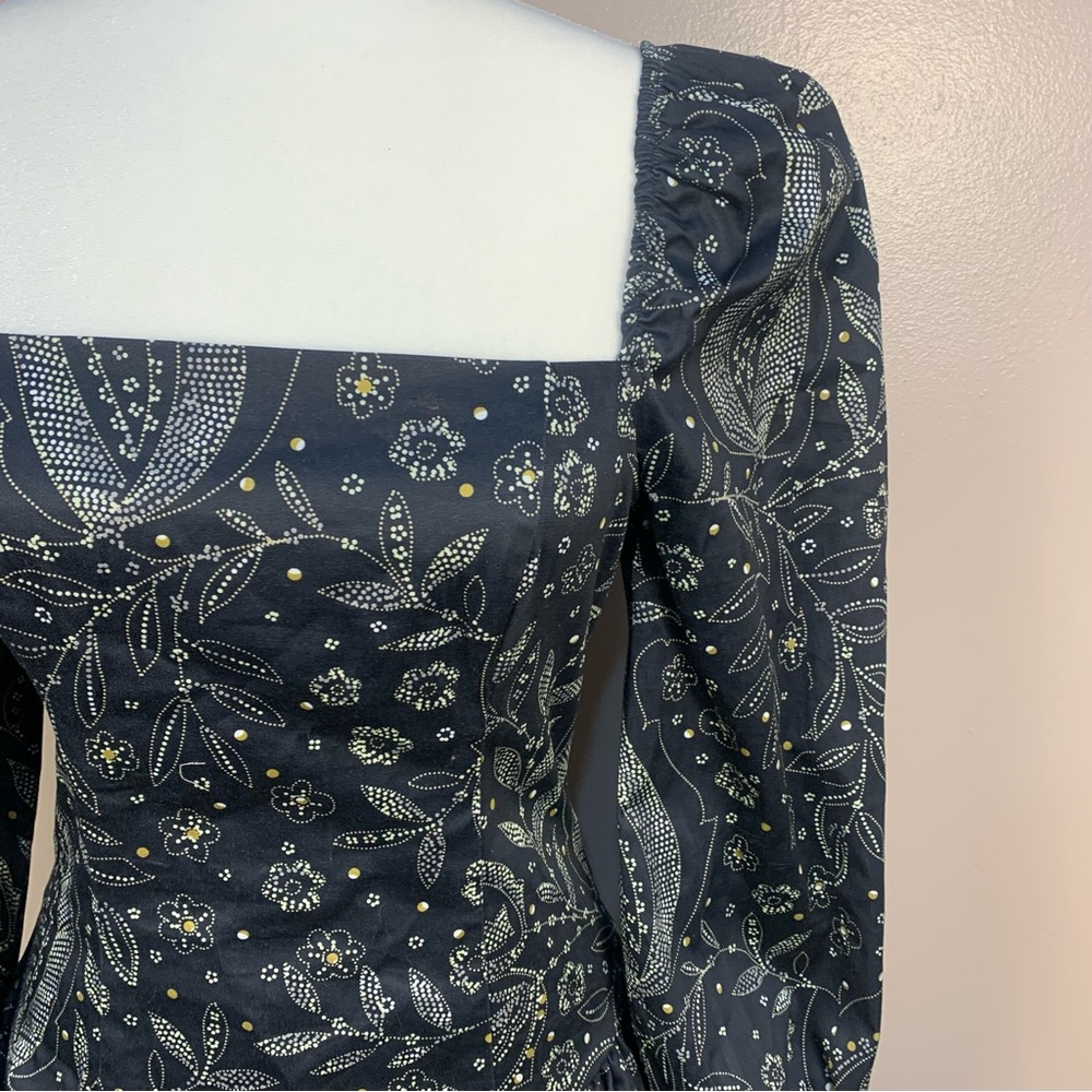 Maeve The Drop Waist Square Neck Mini Dress - Picture 3 of 15